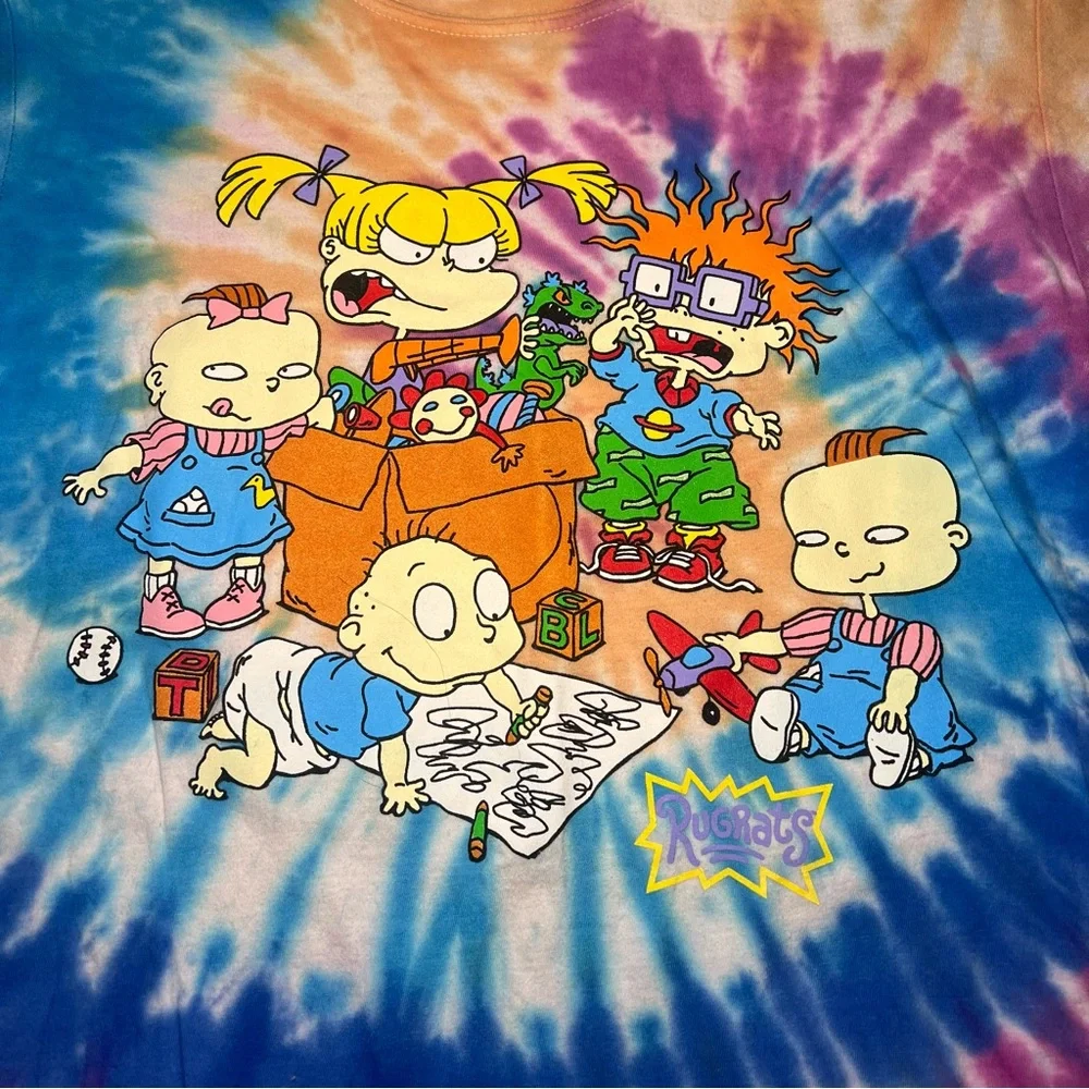 Nickelodeon Rugrats Tie-Dye 90's Inspired‎ T-Shirt Mens Size S Women’s Medium